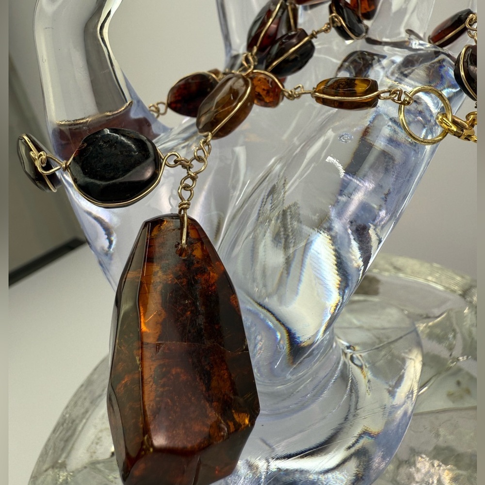 Baltic Amber necklace pools of light necklace - Picture 6 of 12